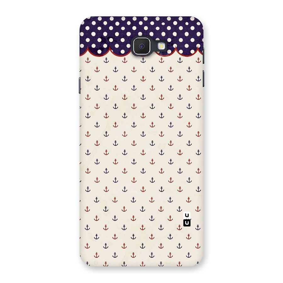 Polka Anchor Back Case for Samsung Galaxy J7 Prime