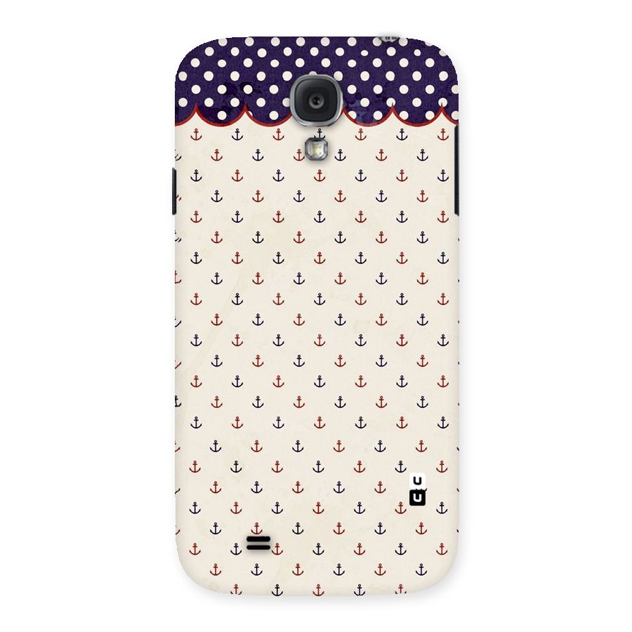 Polka Anchor Back Case for Samsung Galaxy S4