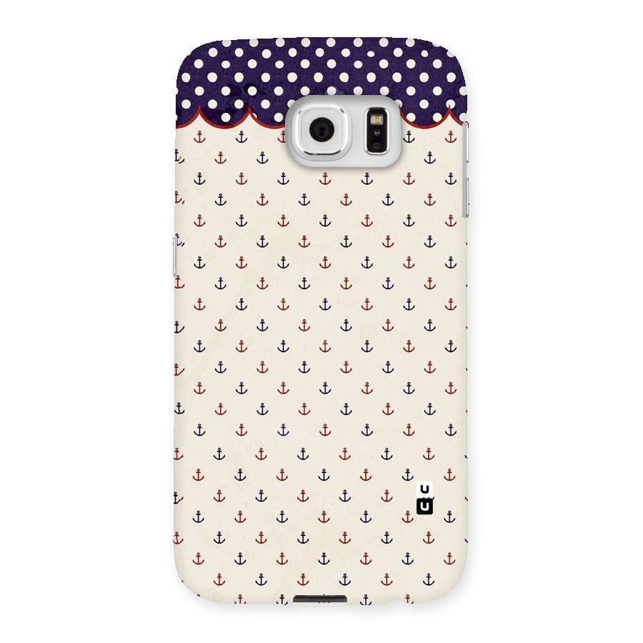 Polka Anchor Back Case for Samsung Galaxy S6