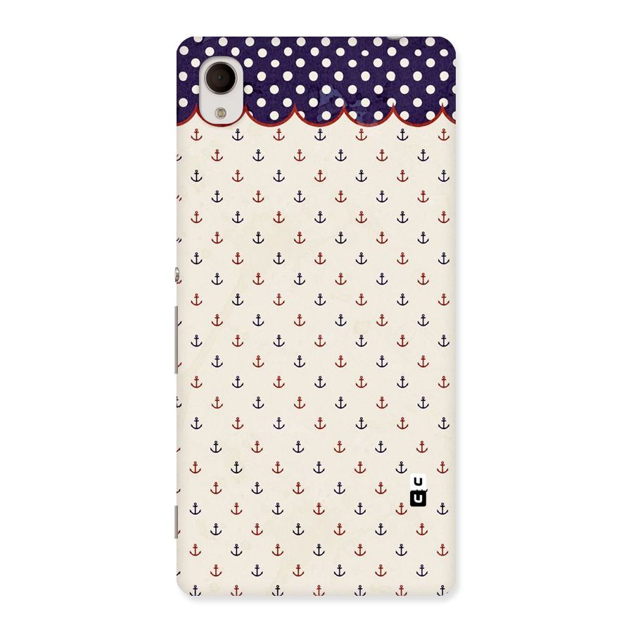 Polka Anchor Back Case for Sony Xperia M4