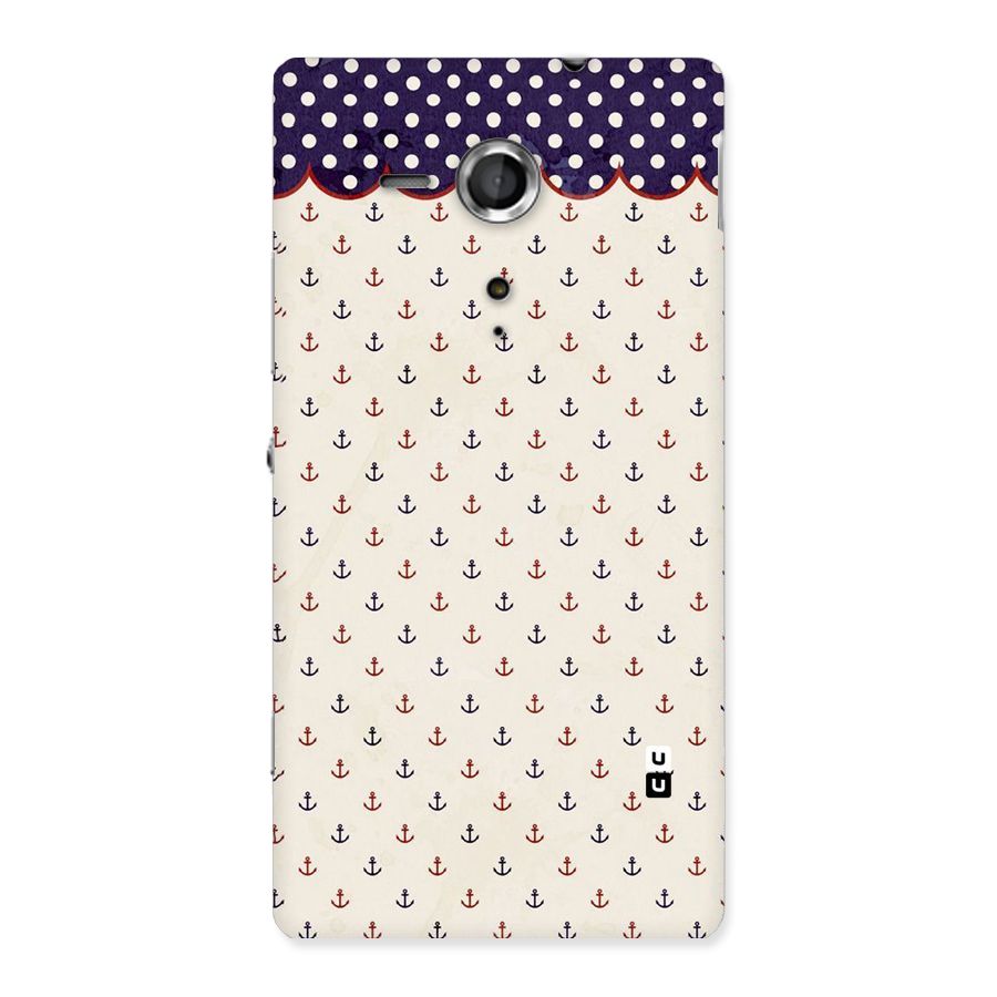 Polka Anchor Back Case for Sony Xperia SP