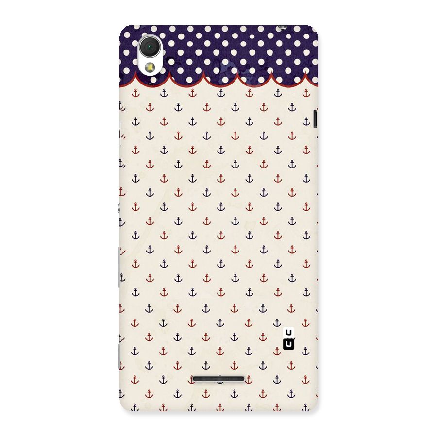 Polka Anchor Back Case for Sony Xperia T3
