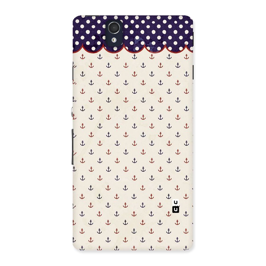 Polka Anchor Back Case for Sony Xperia Z