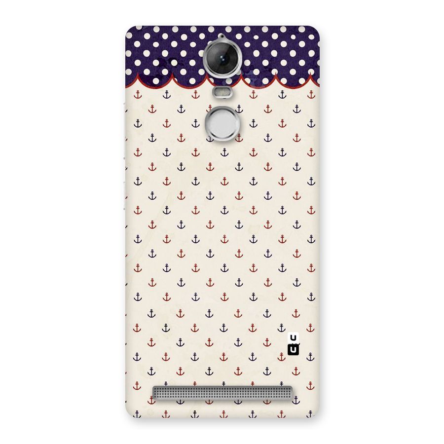 Polka Anchor Back Case for Vibe K5 Note
