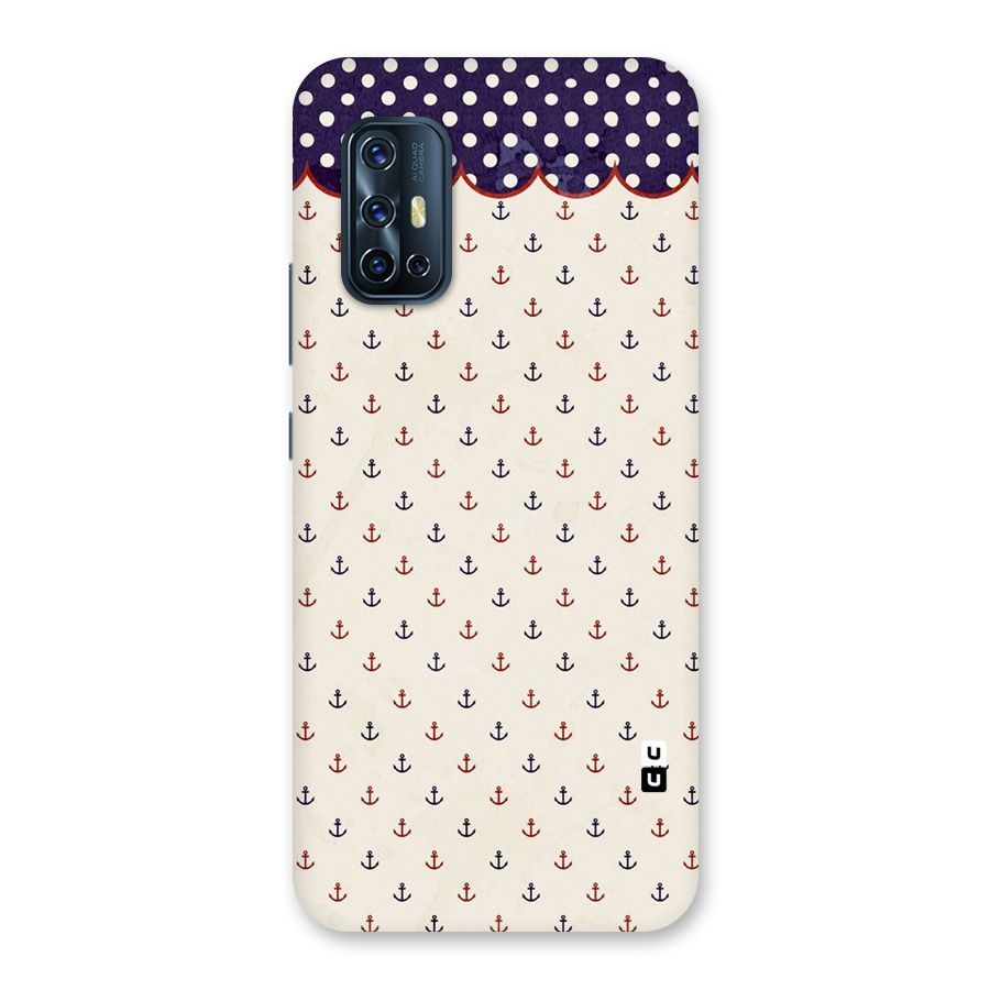 Polka Anchor Back Case for Vivo V17