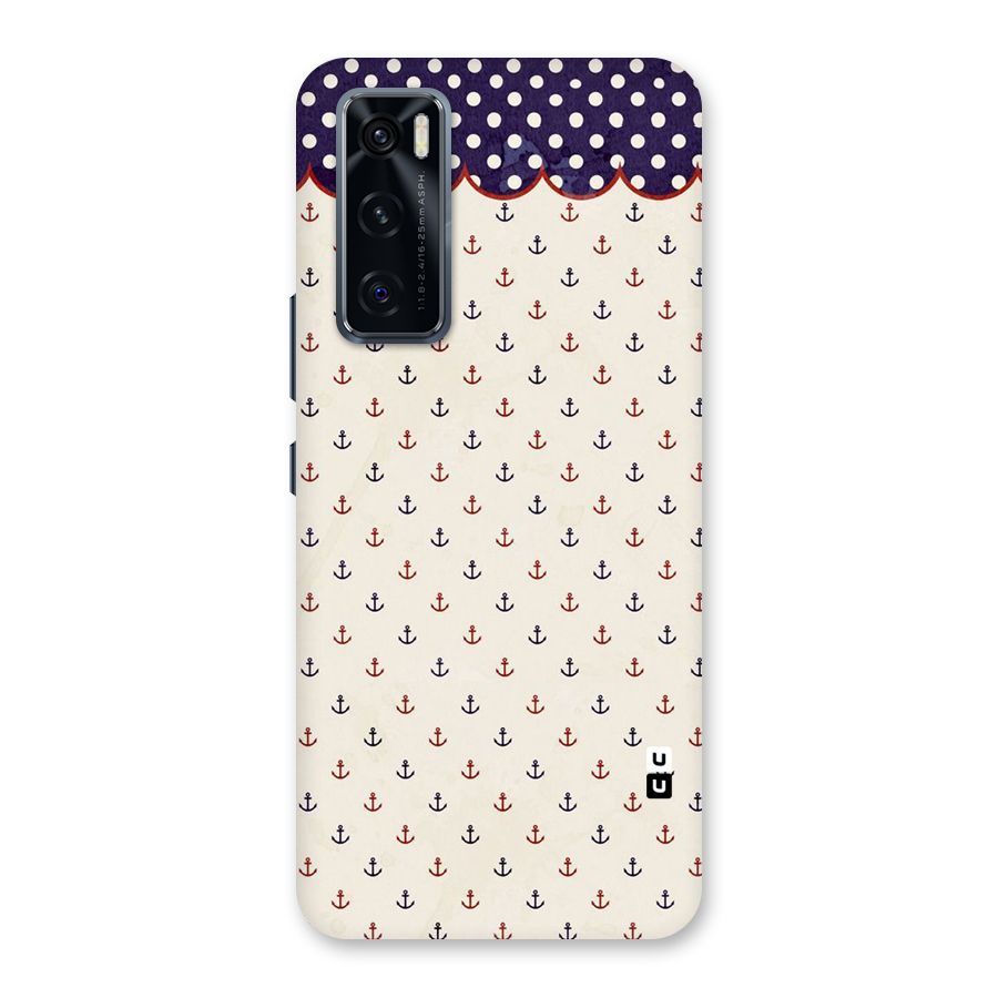 Polka Anchor Back Case for Vivo V20 SE
