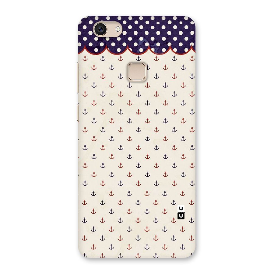 Polka Anchor Back Case for Vivo V7
