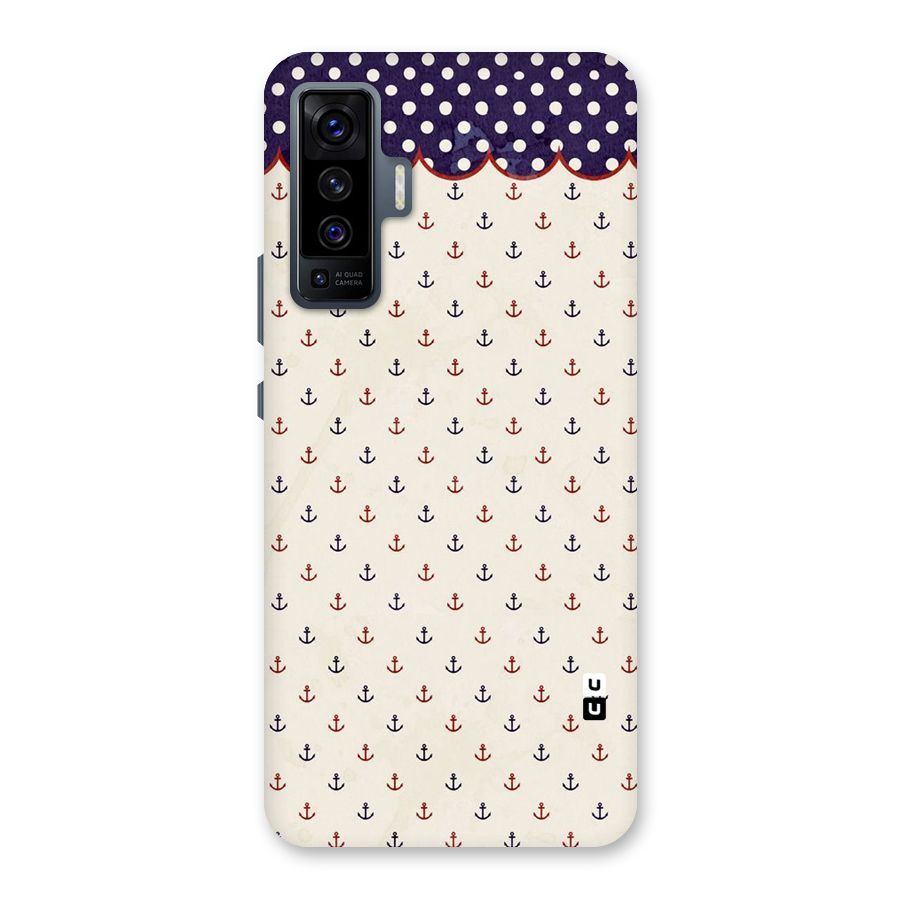 Polka Anchor Back Case for Vivo X50