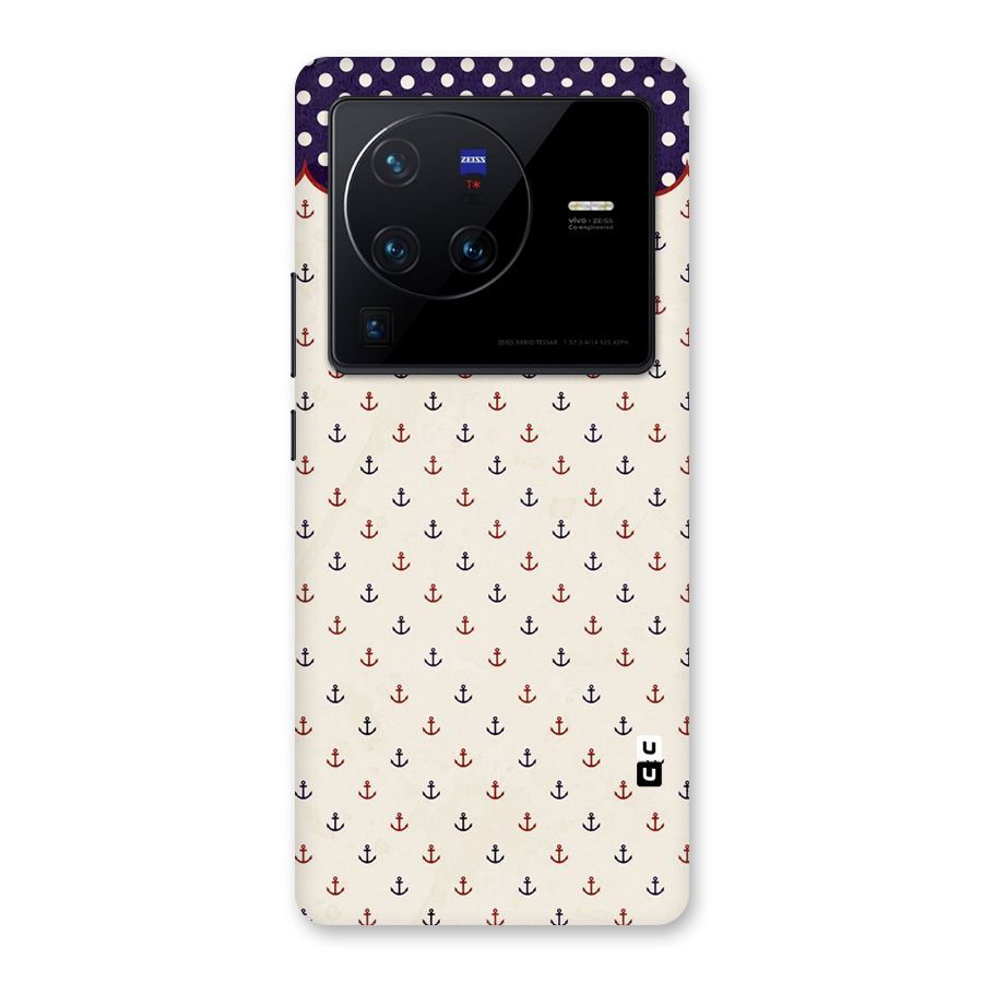 Polka Anchor Back Case for Vivo X80 Pro