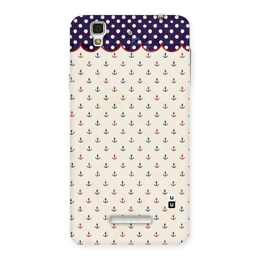 Polka Anchor Back Case for Yu Yureka