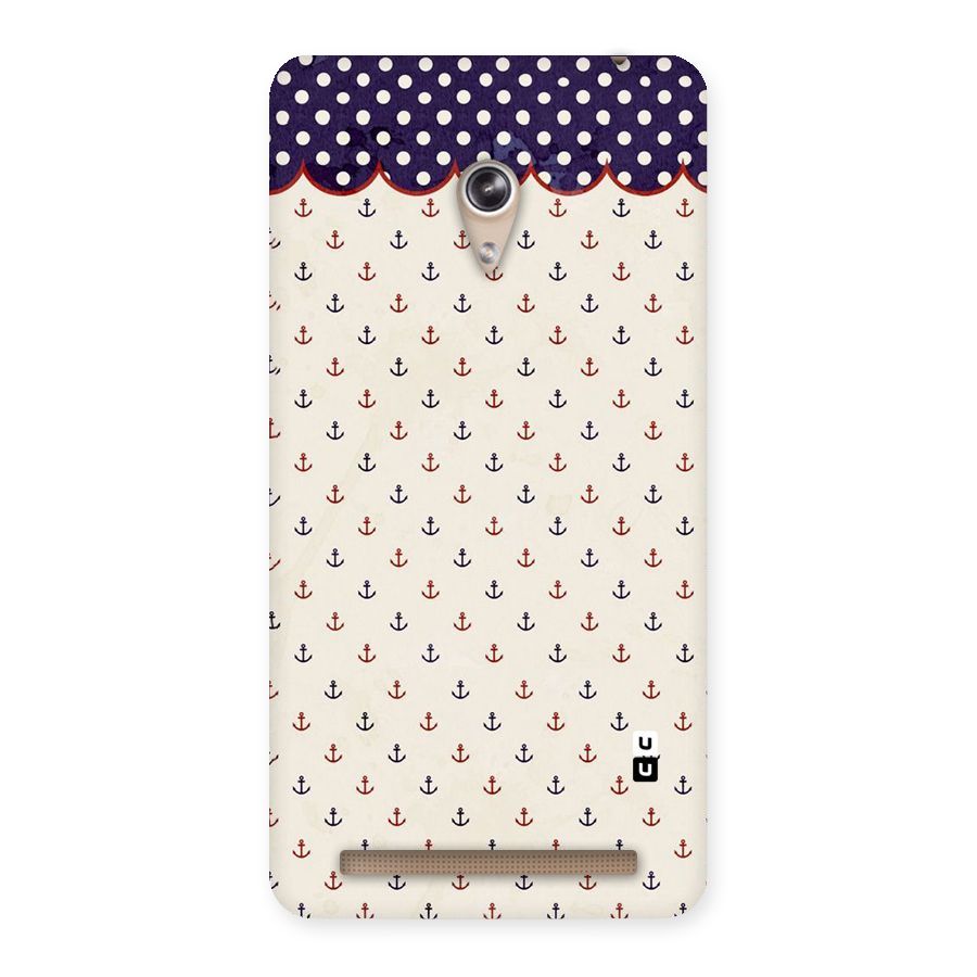 Polka Anchor Back Case for Zenfone 6
