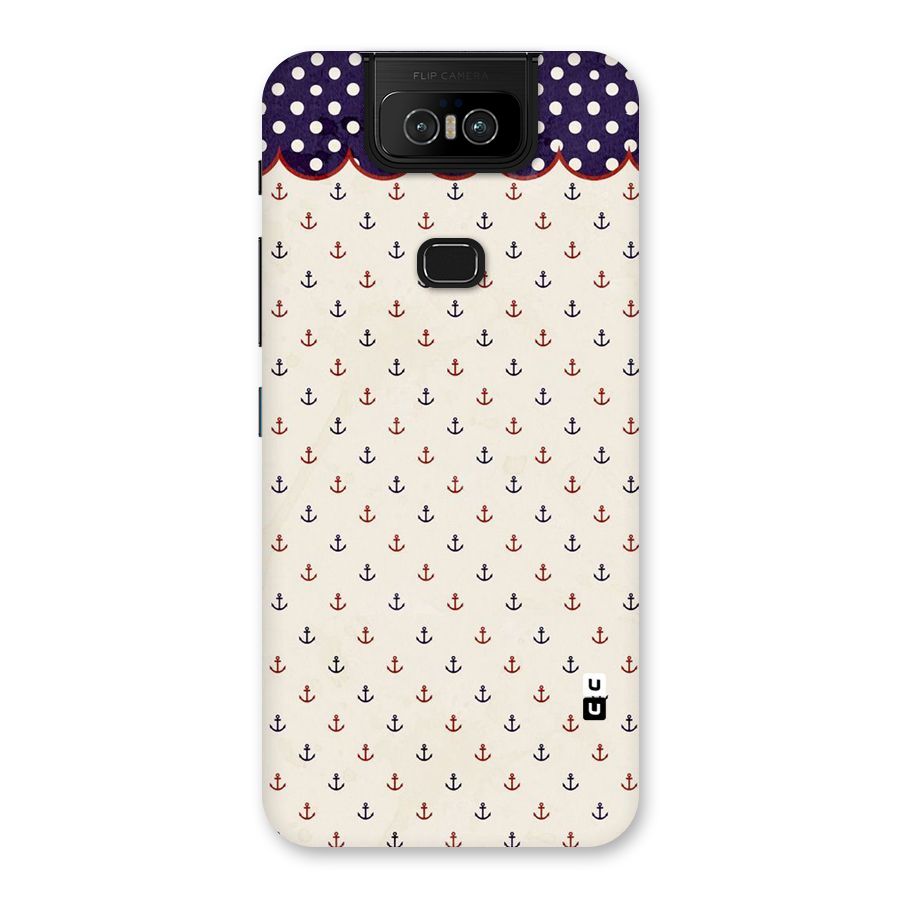 Polka Anchor Back Case for Zenfone 6z