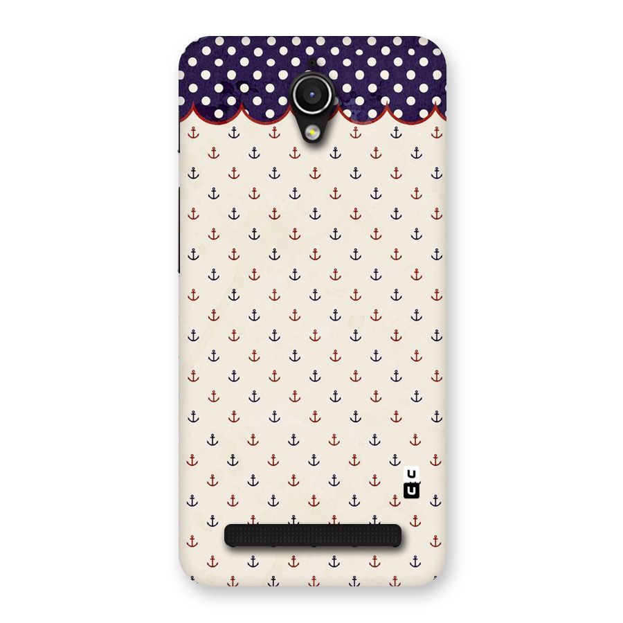 Polka Anchor Back Case for Zenfone Go