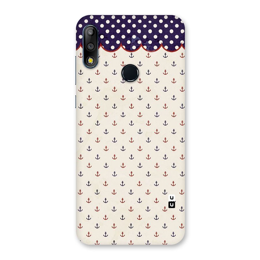 Polka Anchor Back Case for Zenfone Max Pro M2