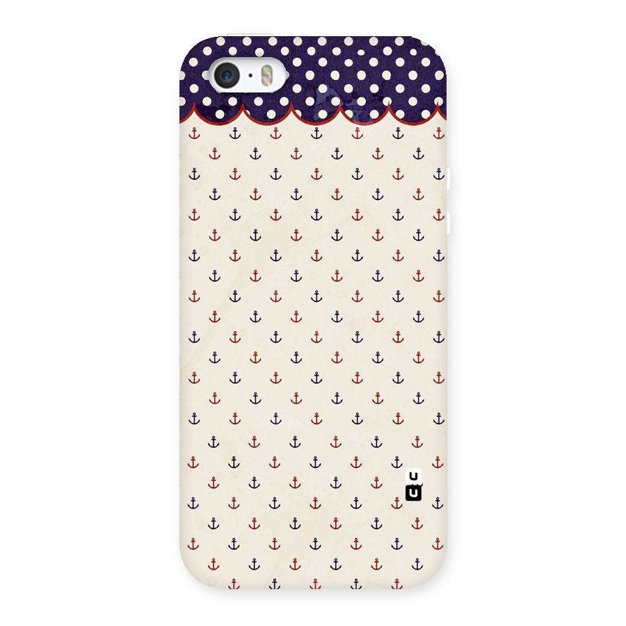 Polka Anchor Back Case for iPhone 5 5S