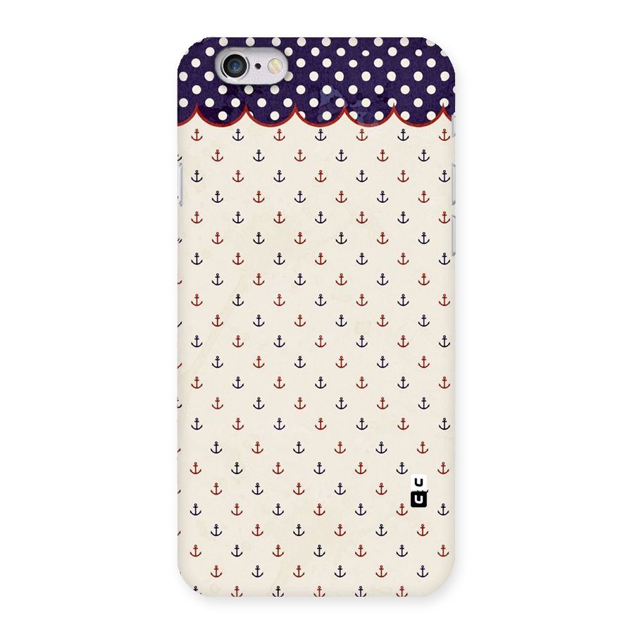 Polka Anchor Back Case for iPhone 6 6S