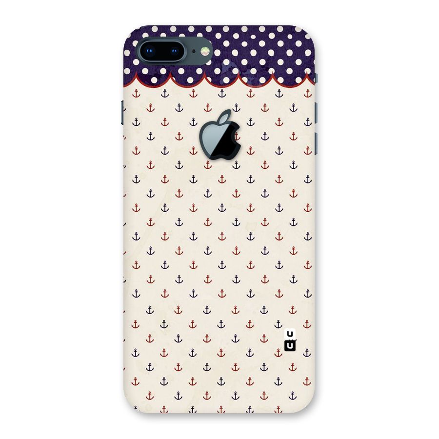 Polka Anchor Back Case for iPhone 7 Plus Apple Cut