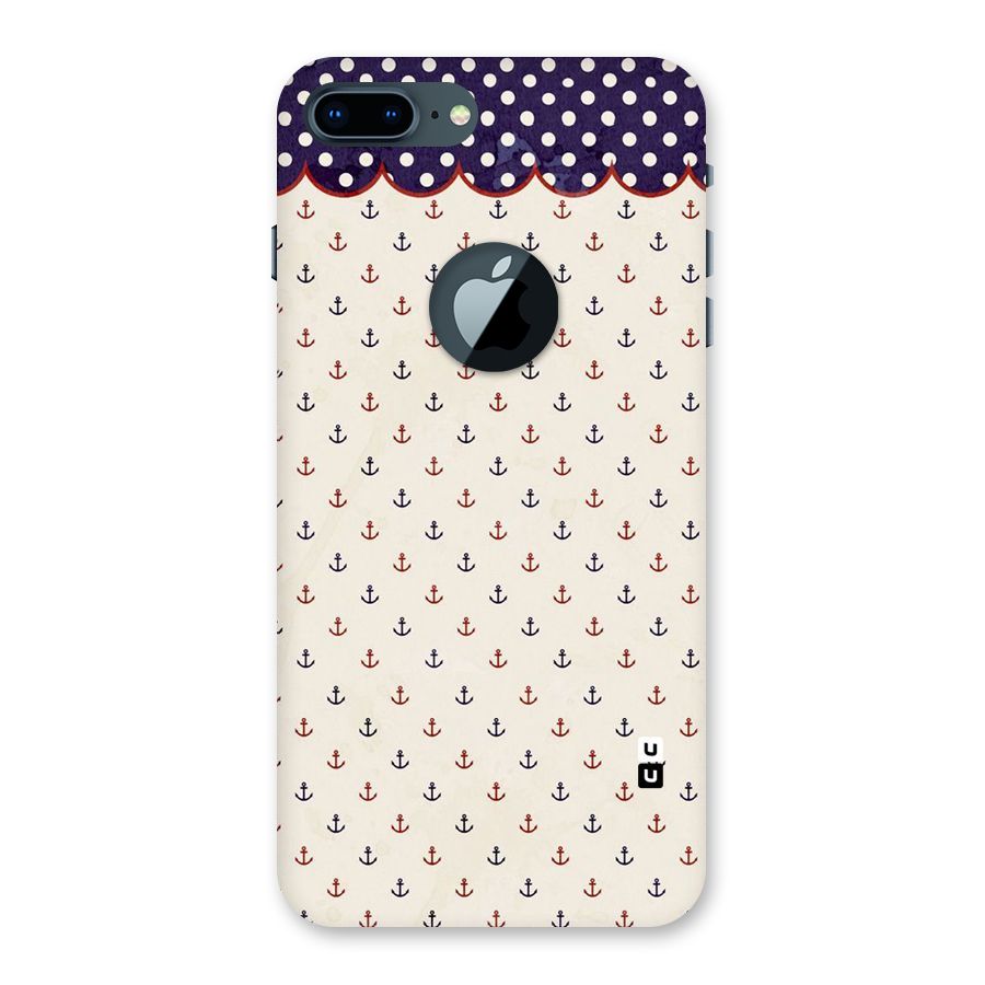 Polka Anchor Back Case for iPhone 7 Plus Logo Cut
