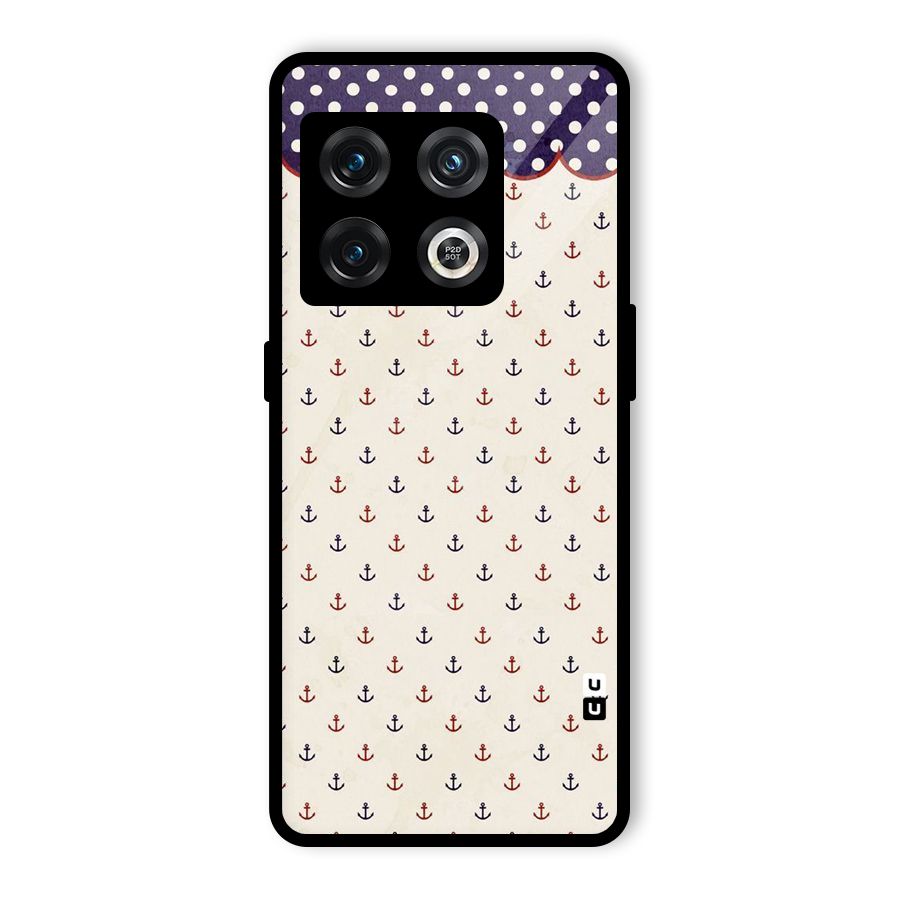Polka Anchor Glass Back Case for OnePlus 10 Pro 5G