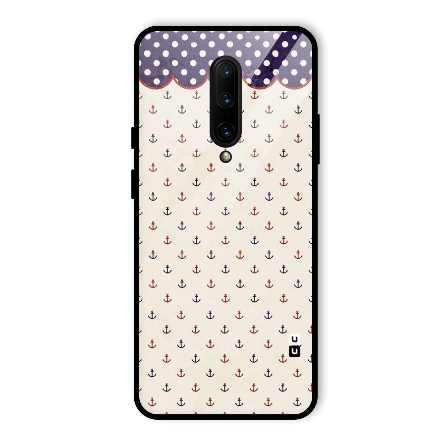 Polka Anchor Glass Back Case for OnePlus 7 Pro
