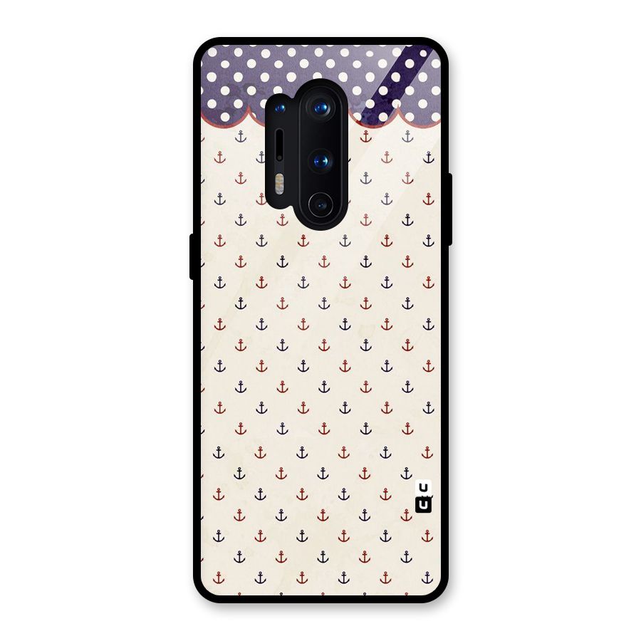 Polka Anchor Glass Back Case for OnePlus 8 Pro