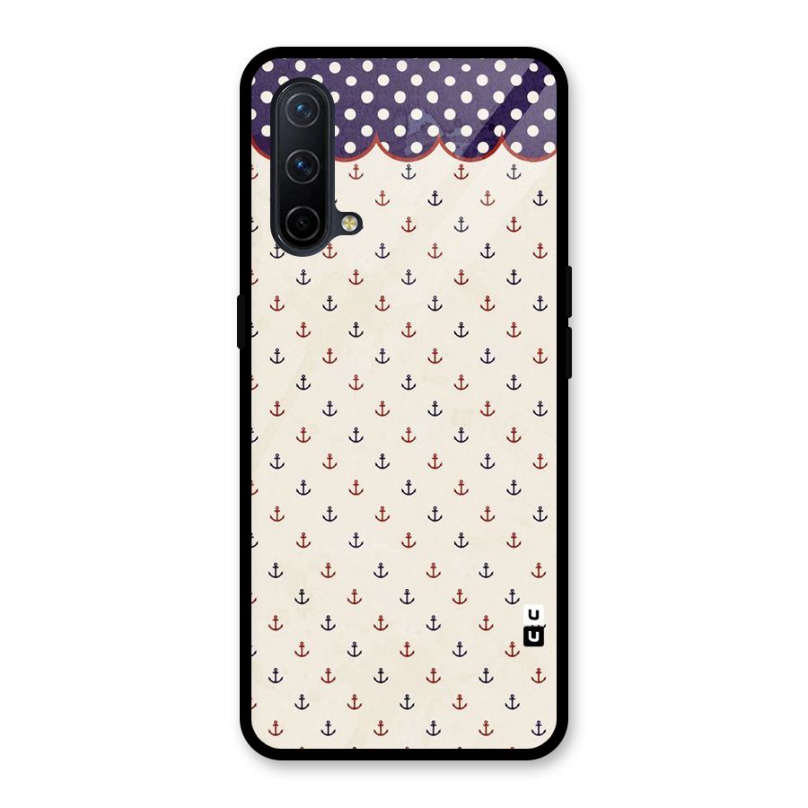 Polka Anchor Glass Back Case for OnePlus Nord CE 5G