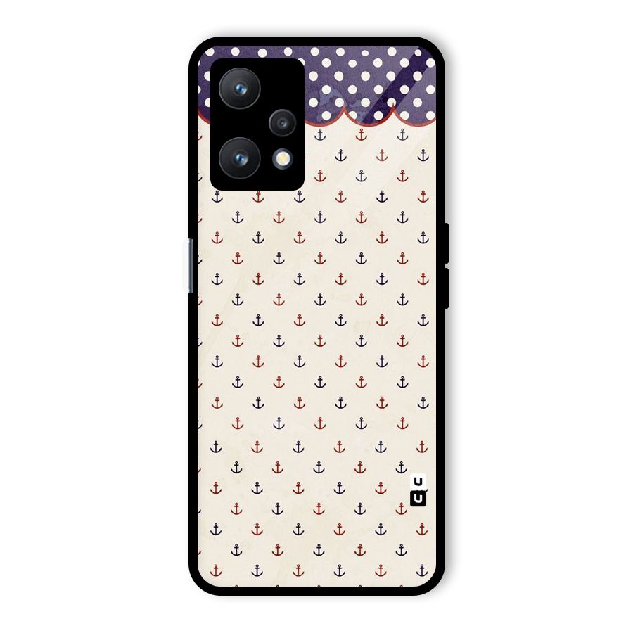 Polka Anchor Glass Back Case for Realme 9 Pro 5G