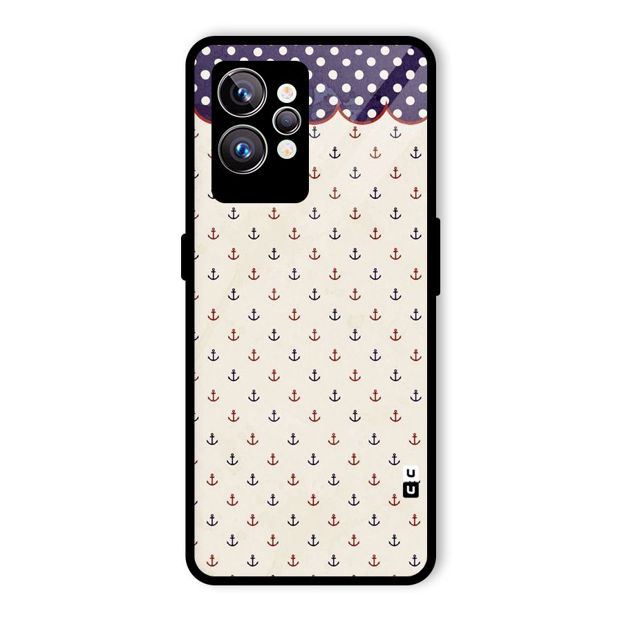 Polka Anchor Glass Back Case for Realme GT2 Pro