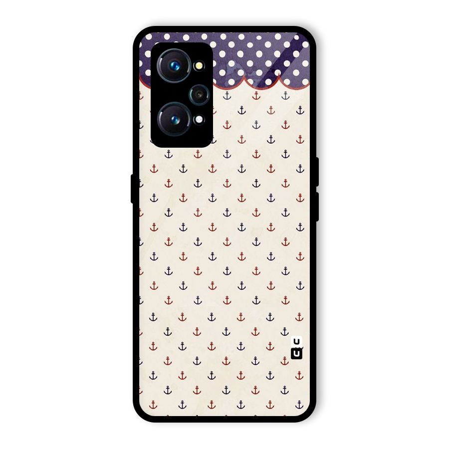Polka Anchor Glass Back Case for Realme GT 2