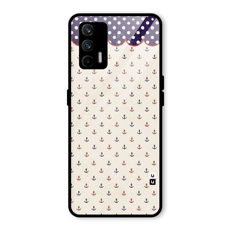 Polka Anchor Glass Back Case for Realme GT 5G