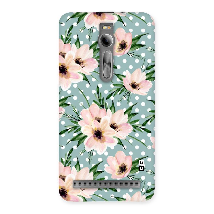 Polka Art Floral Back Case for Asus Zenfone 2