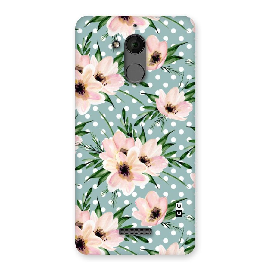 Polka Art Floral Back Case for Coolpad Note 5