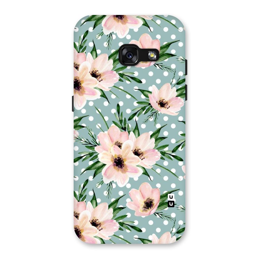 Polka Art Floral Back Case for Galaxy A3 (2017)