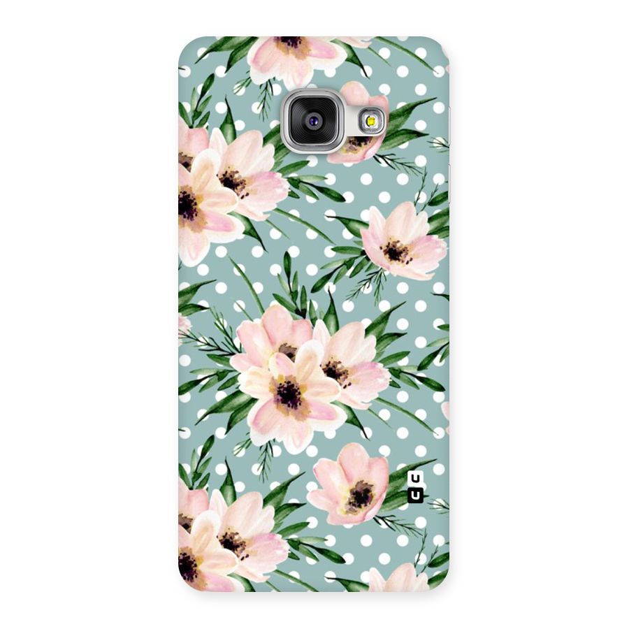 Polka Art Floral Back Case for Galaxy A3 2016