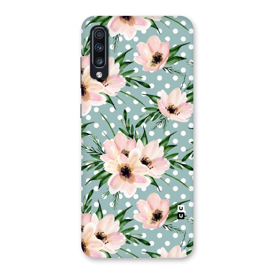 Polka Art Floral Back Case for Galaxy A70