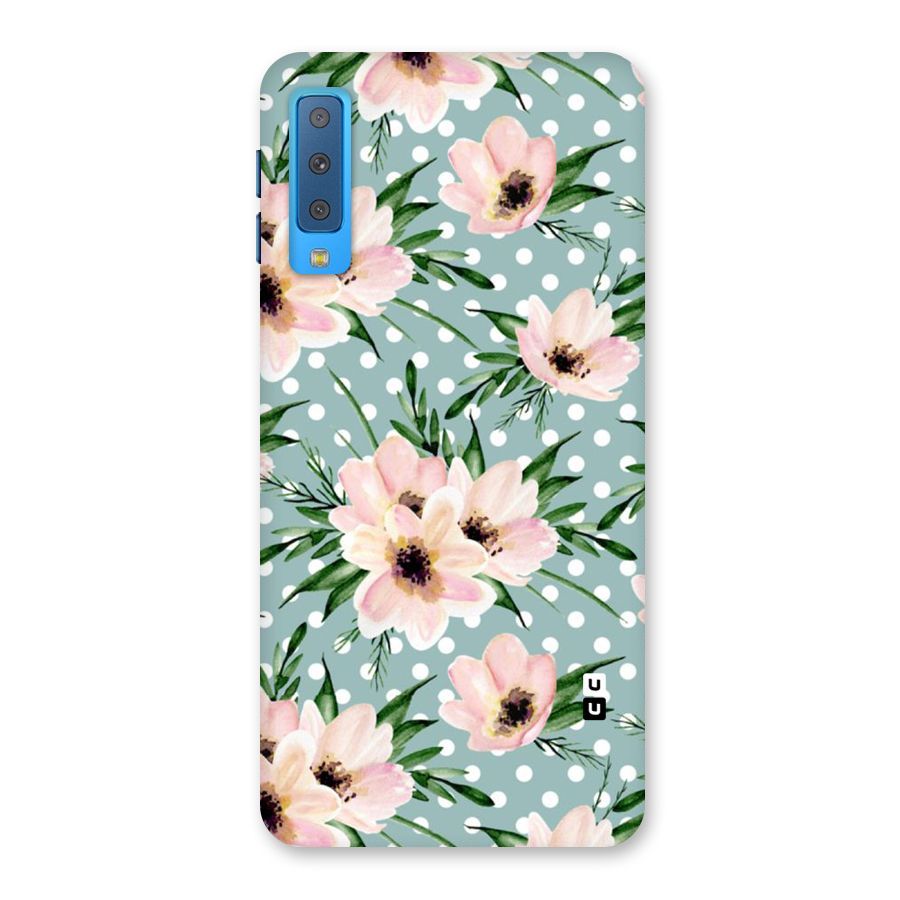 Polka Art Floral Back Case for Galaxy A7 (2018)