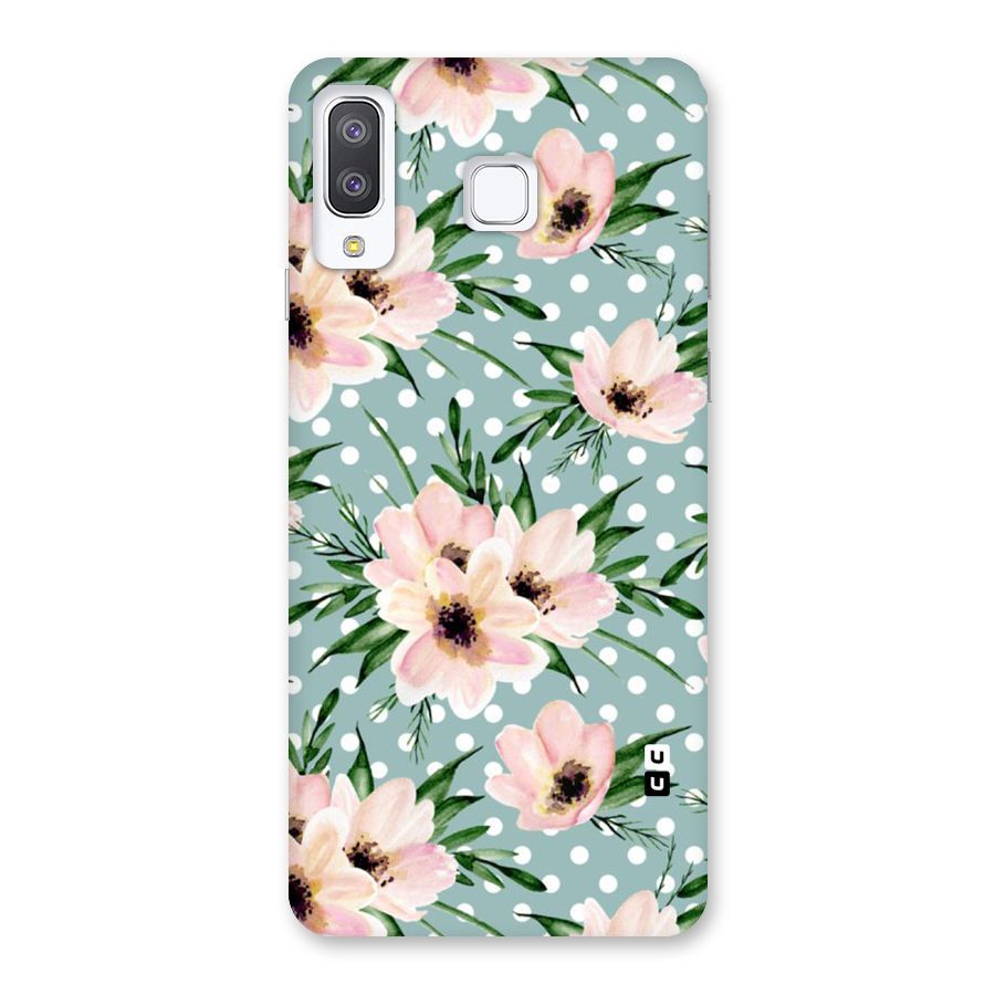 Polka Art Floral Back Case for Galaxy A8 Star