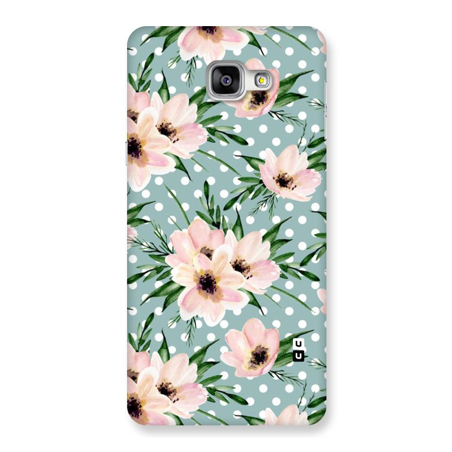 Polka Art Floral Back Case for Galaxy A9