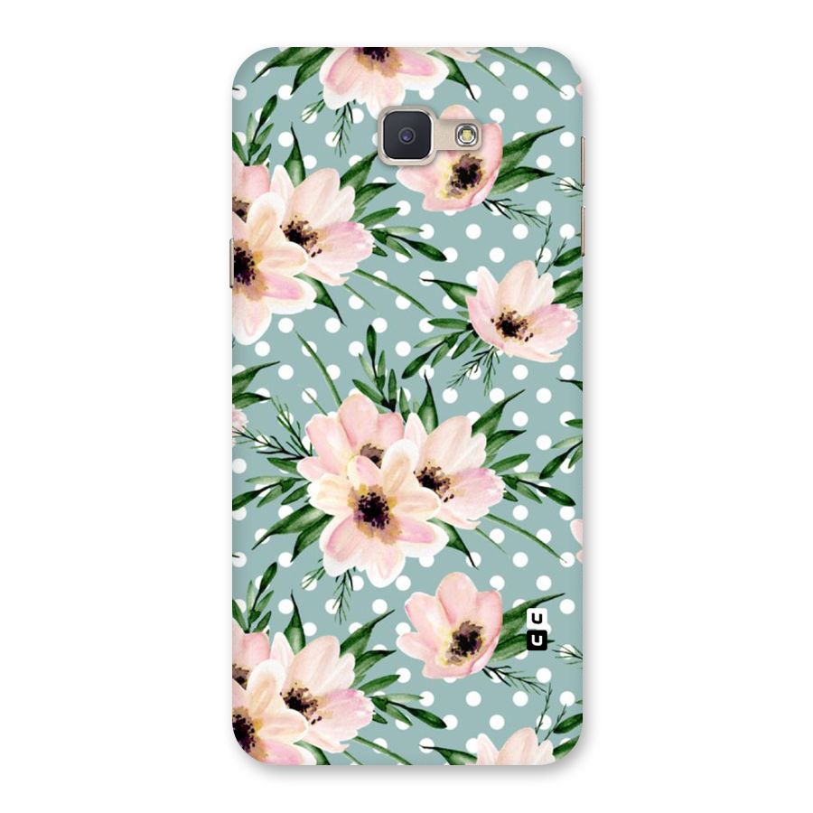 Polka Art Floral Back Case for Galaxy J5 Prime