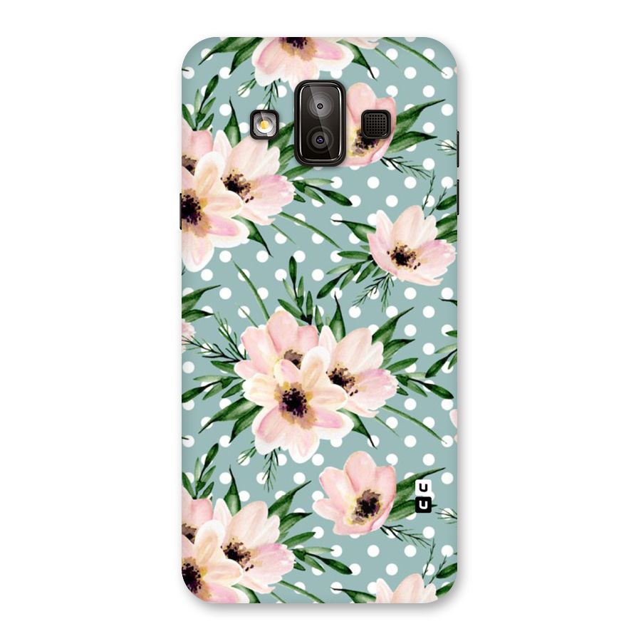 Polka Art Floral Back Case for Galaxy J7 Duo