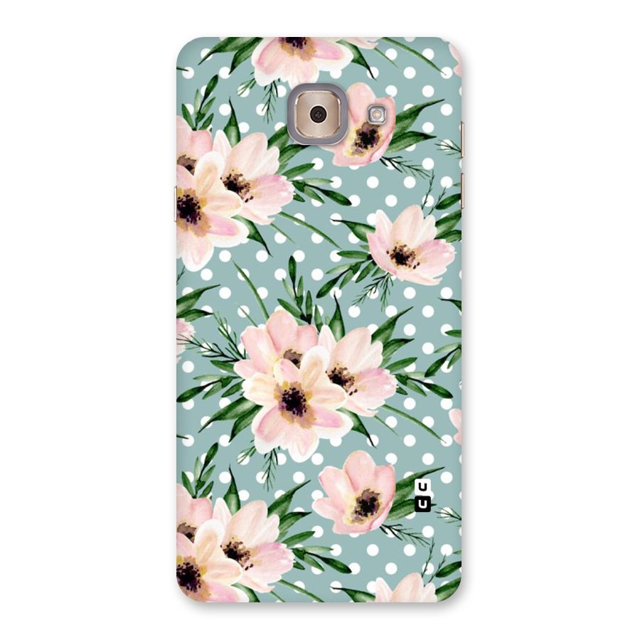 Polka Art Floral Back Case for Galaxy J7 Max