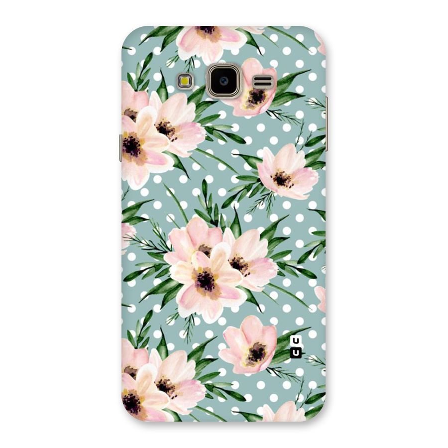 Polka Art Floral Back Case for Galaxy J7 Nxt