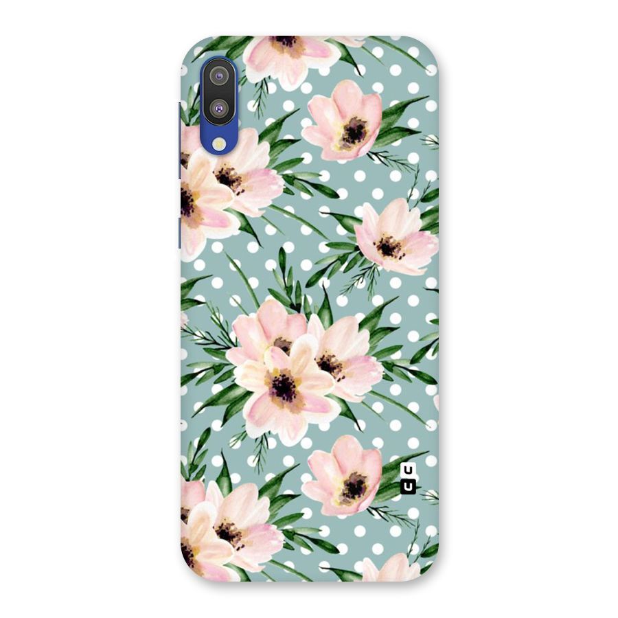 Polka Art Floral Back Case for Galaxy M10
