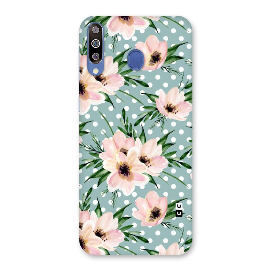 Polka Art Floral Back Case for Galaxy M30