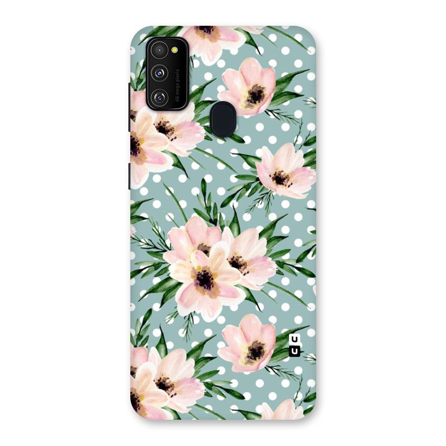 Polka Art Floral Back Case for Galaxy M30s