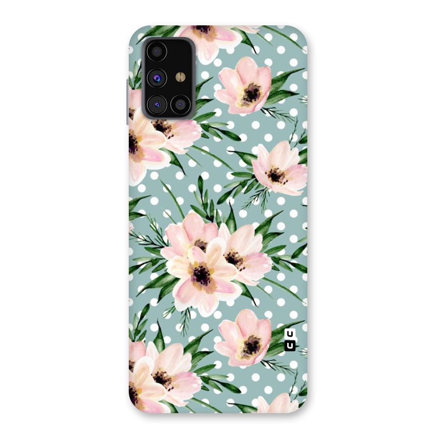 Polka Art Floral Back Case for Galaxy M31s