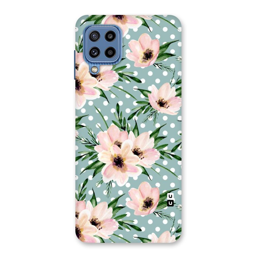 Polka Art Floral Back Case for Galaxy M32