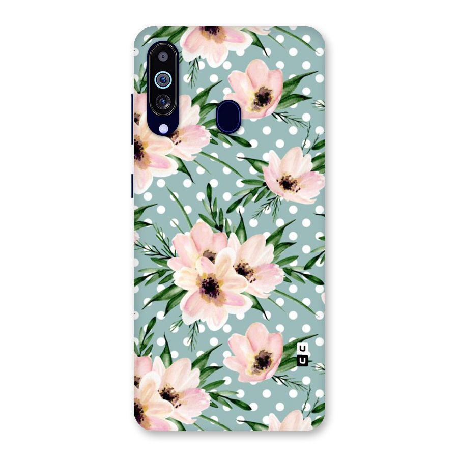 Polka Art Floral Back Case for Galaxy M40