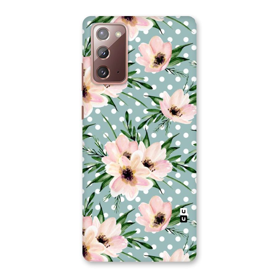 Polka Art Floral Back Case for Galaxy Note 20