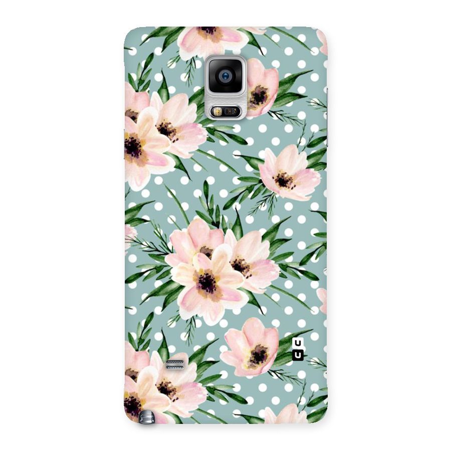 Polka Art Floral Back Case for Galaxy Note 4